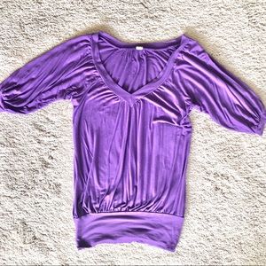 🌟2 for $10 / Purple 3/4 sleeve top